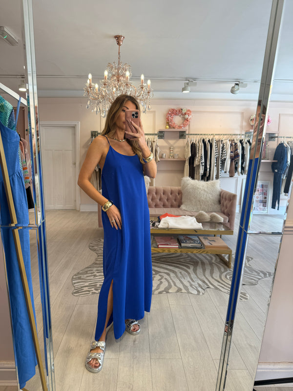 MATILDE CAMI DRESS ROYAL BLUE