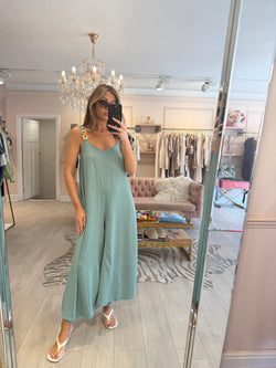 BRIGETTE BUCKLE JUMPSUIT SAGE