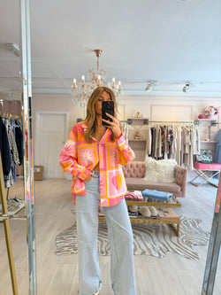 CARMEL SUN PINK PRINTED SHIRT