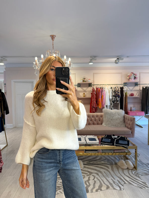 ERIN DROP SLEEVE JUMPER CREAM