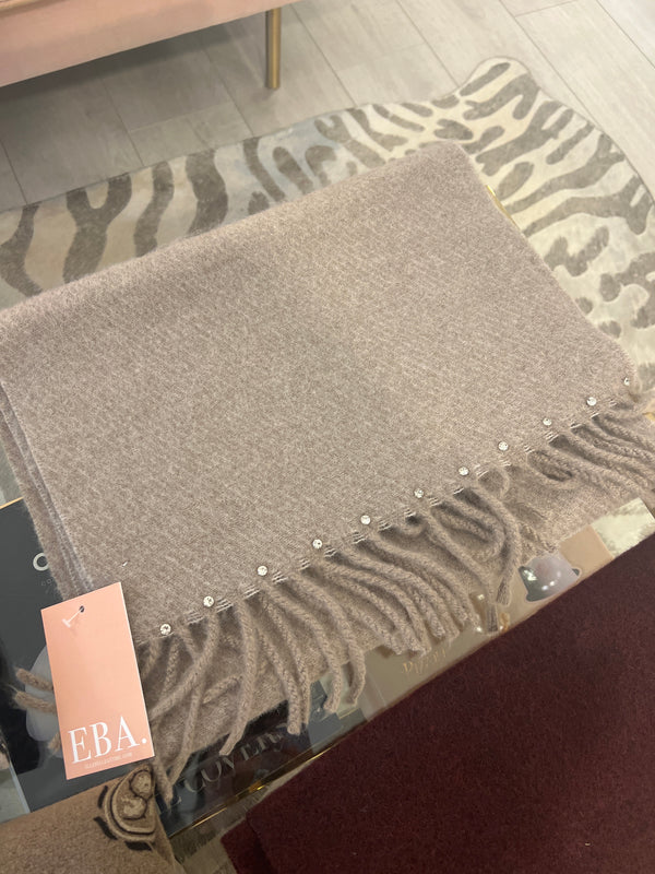 TAUPE DIAMANTE SCARF