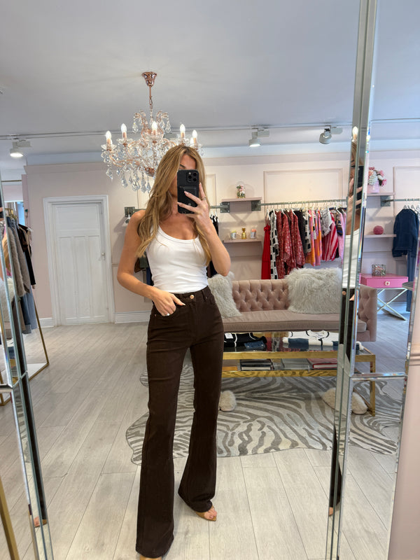 JENNA BROWN HIGH WAIST JEANS