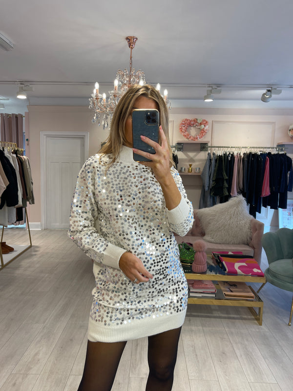 STELLA SEQUIN LONG LINE JUMPER