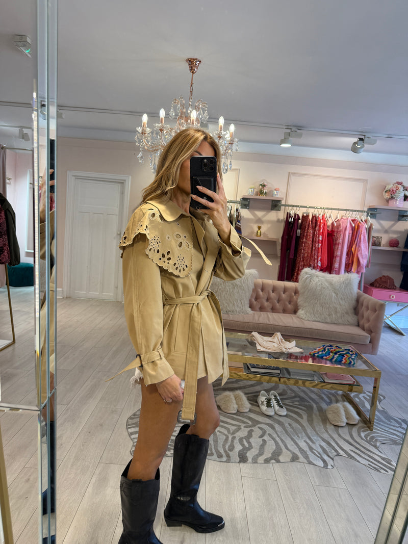 ISABEL COLLARED TRENCH JACKET