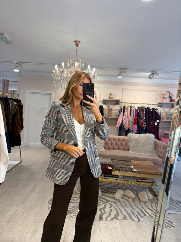 CHARLEIGH TWEED BLAZER BLACK