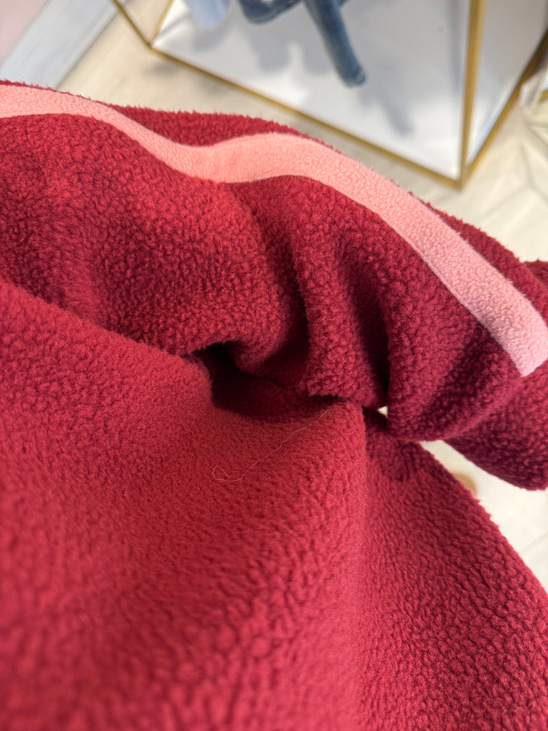LULU 1/4 ZIP UP FLEECE WINE