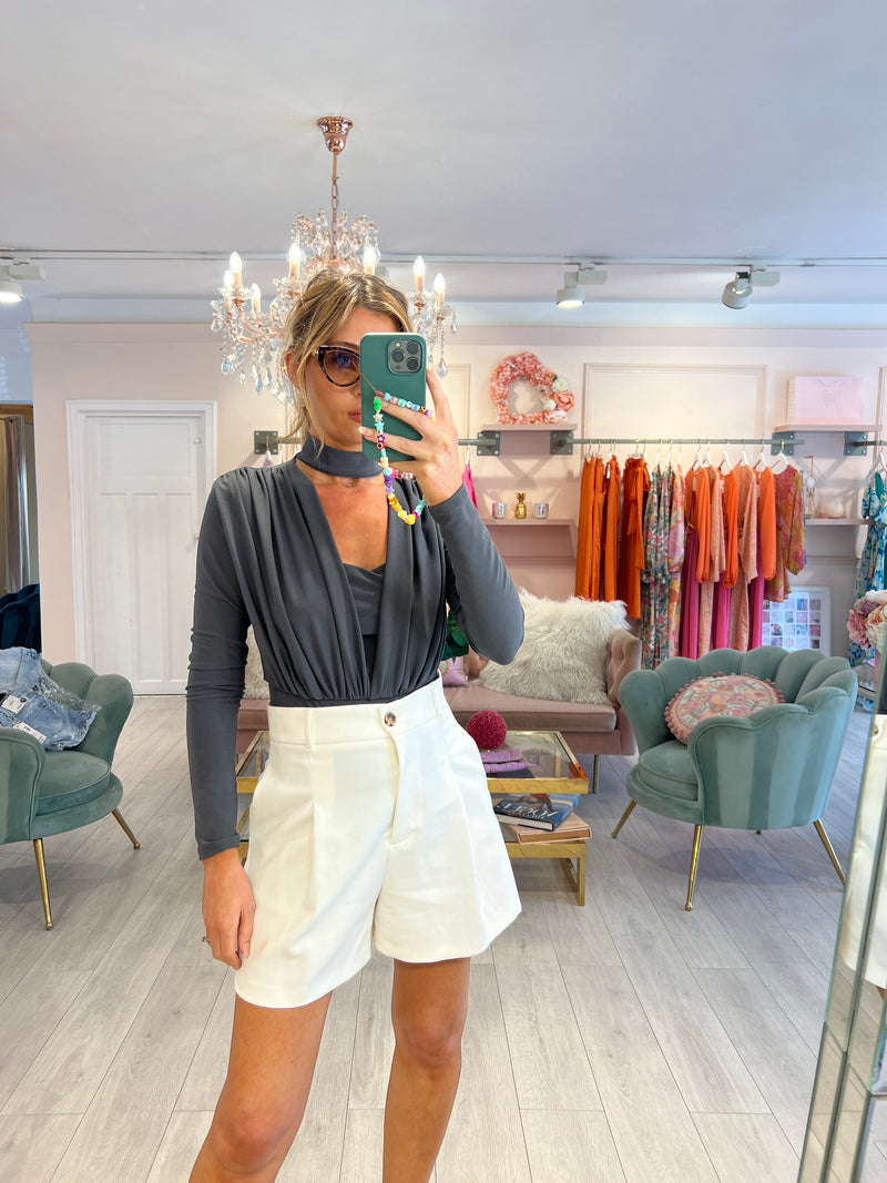 RAYA GREY BODYSUIT