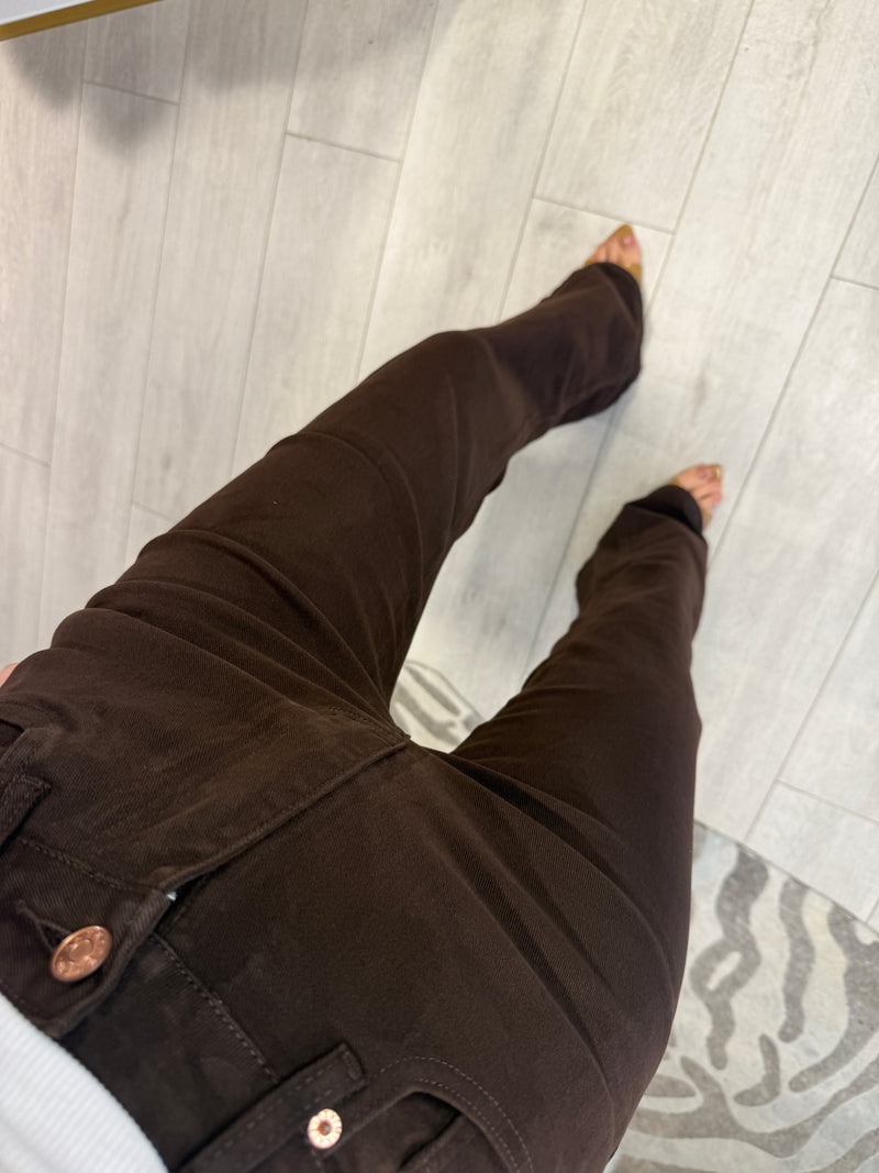 JENNA BROWN HIGH WAIST JEANS