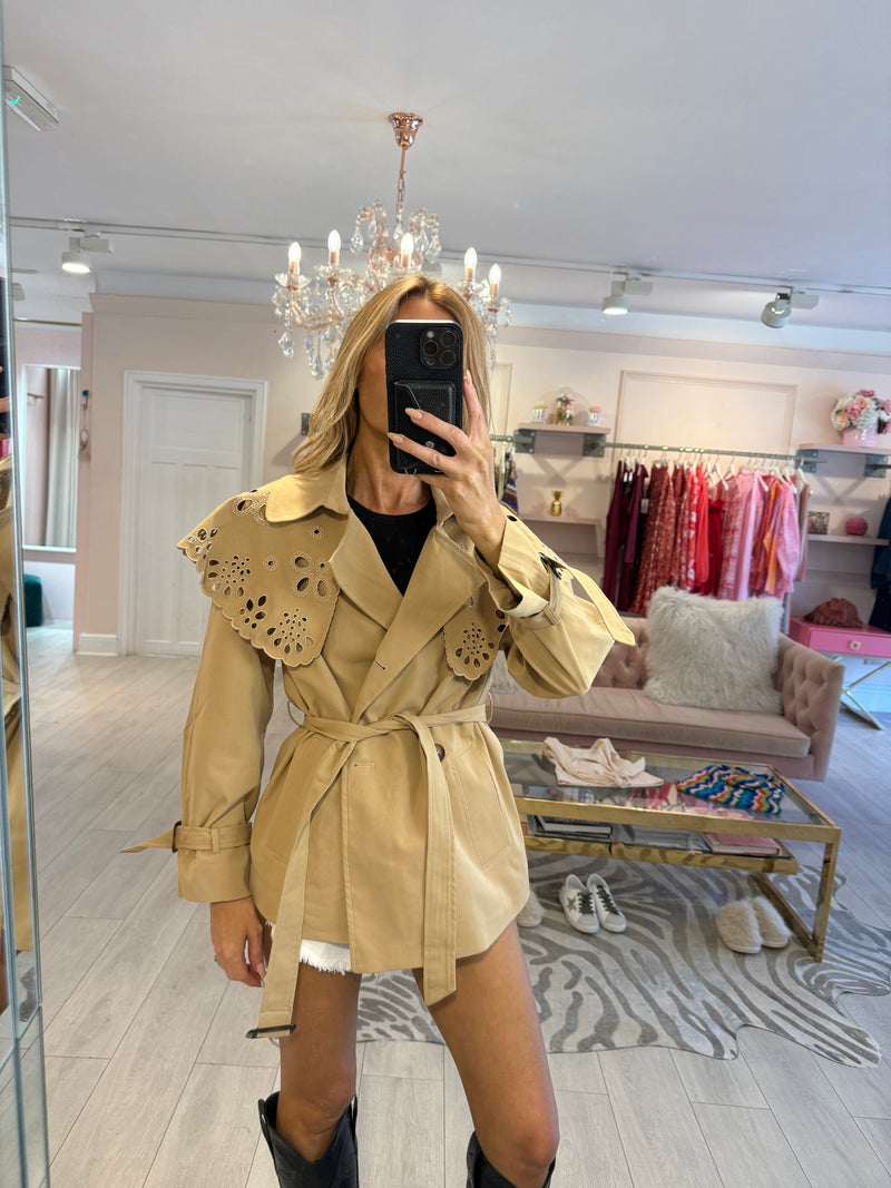 ISABEL COLLARED TRENCH JACKET