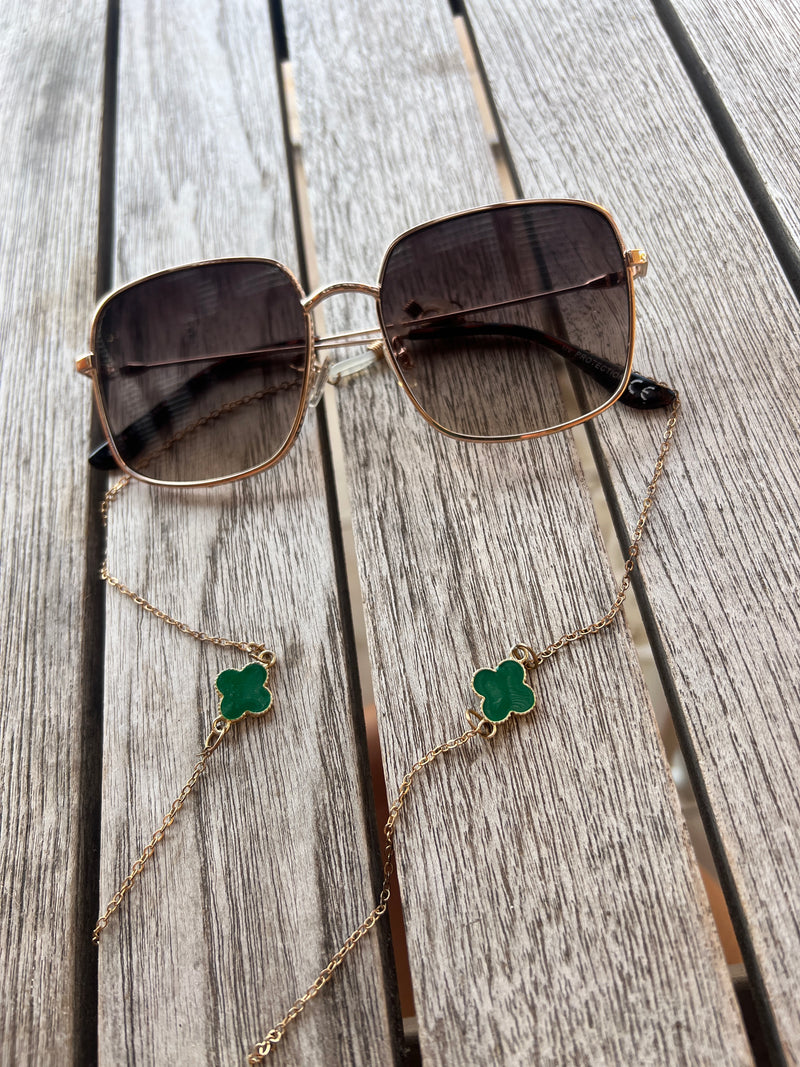 CICI SUNGLASSES CHAIN GREEN