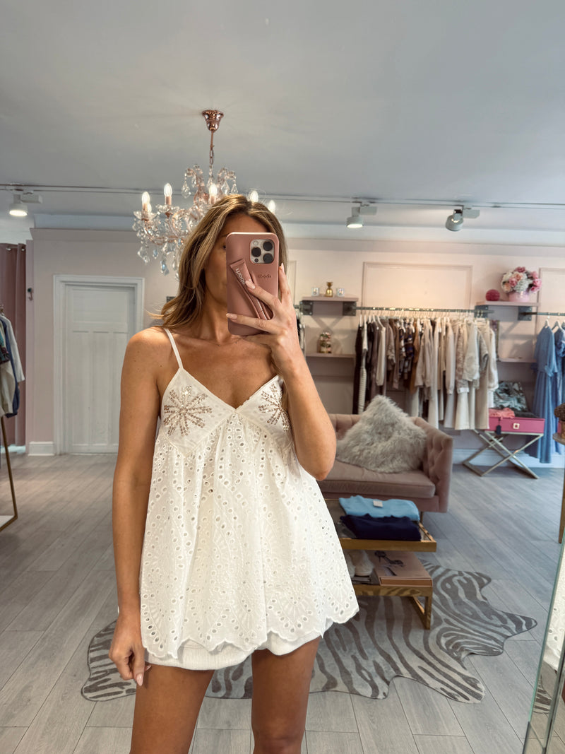 STARIA ANGLAISE TOP WHITE