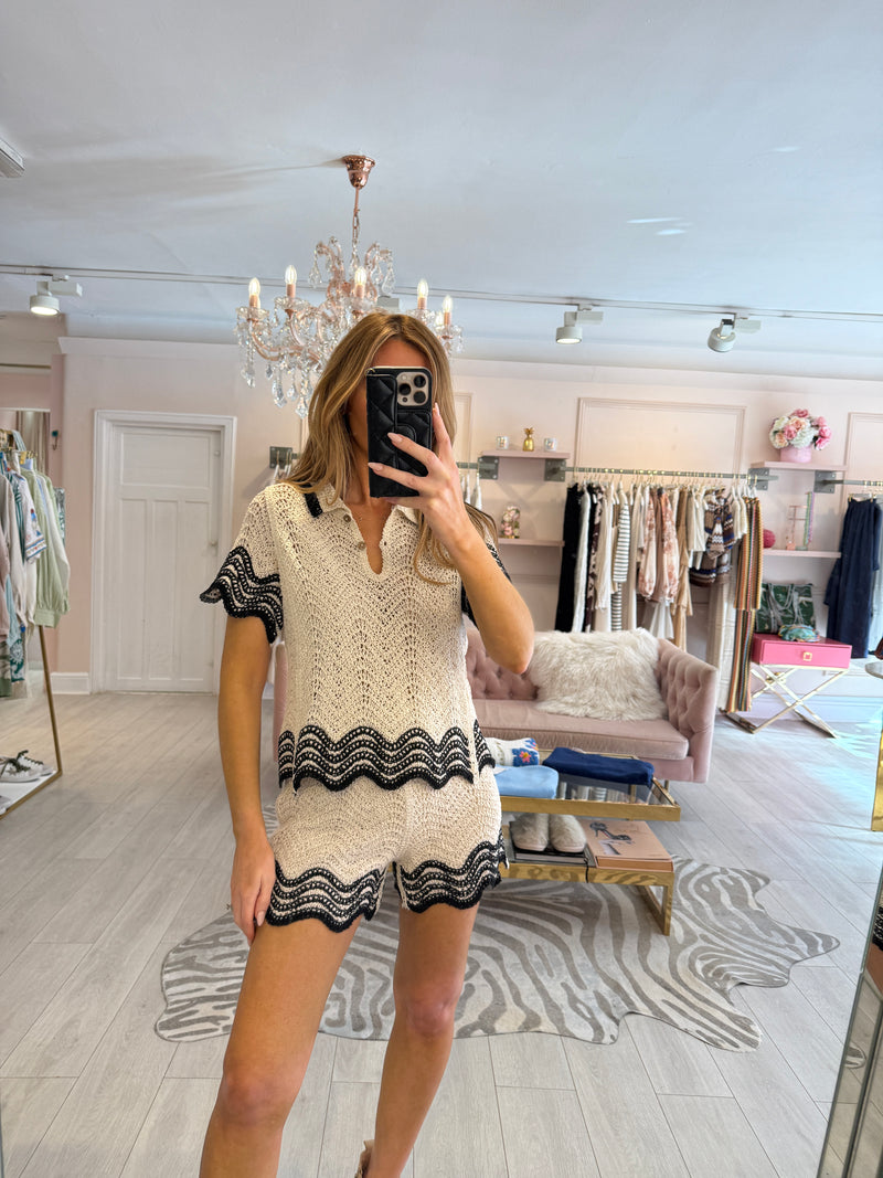 TULUM CROCHET SHORT SET