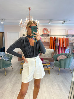 RAYA GREY BODYSUIT