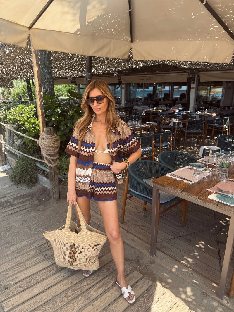EBA. CASABLANCA CROCHET SHORT SET