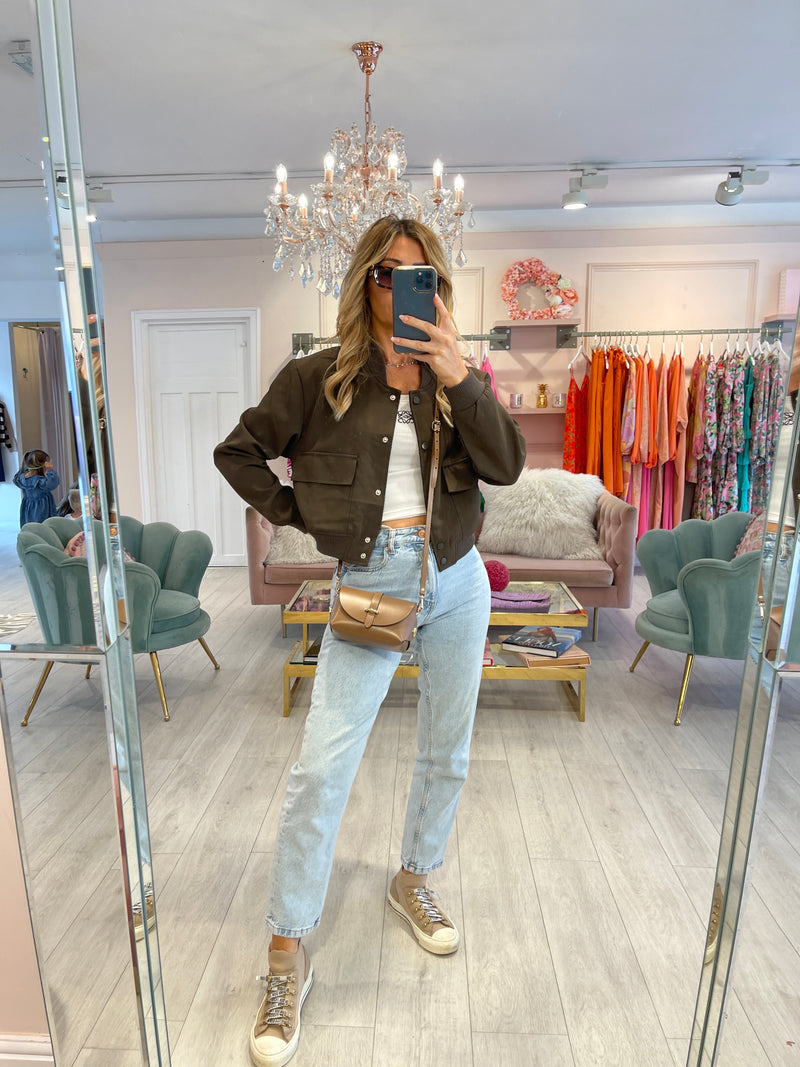 SAFFIE BOMBER JACKET BROWN