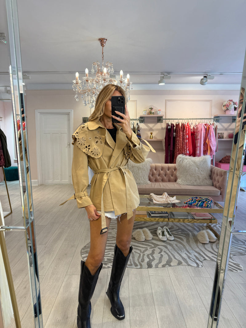 ISABEL COLLARED TRENCH JACKET