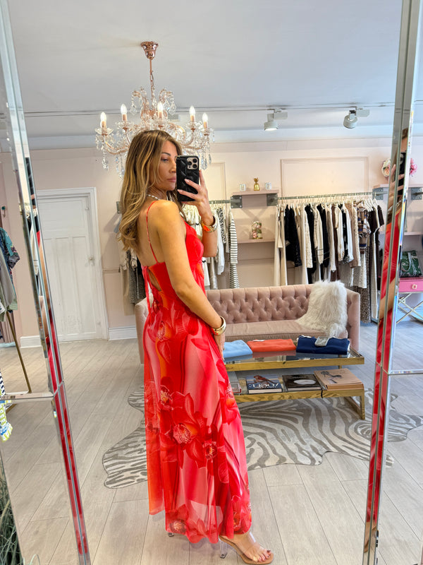 ORCHID DRESS CORAL