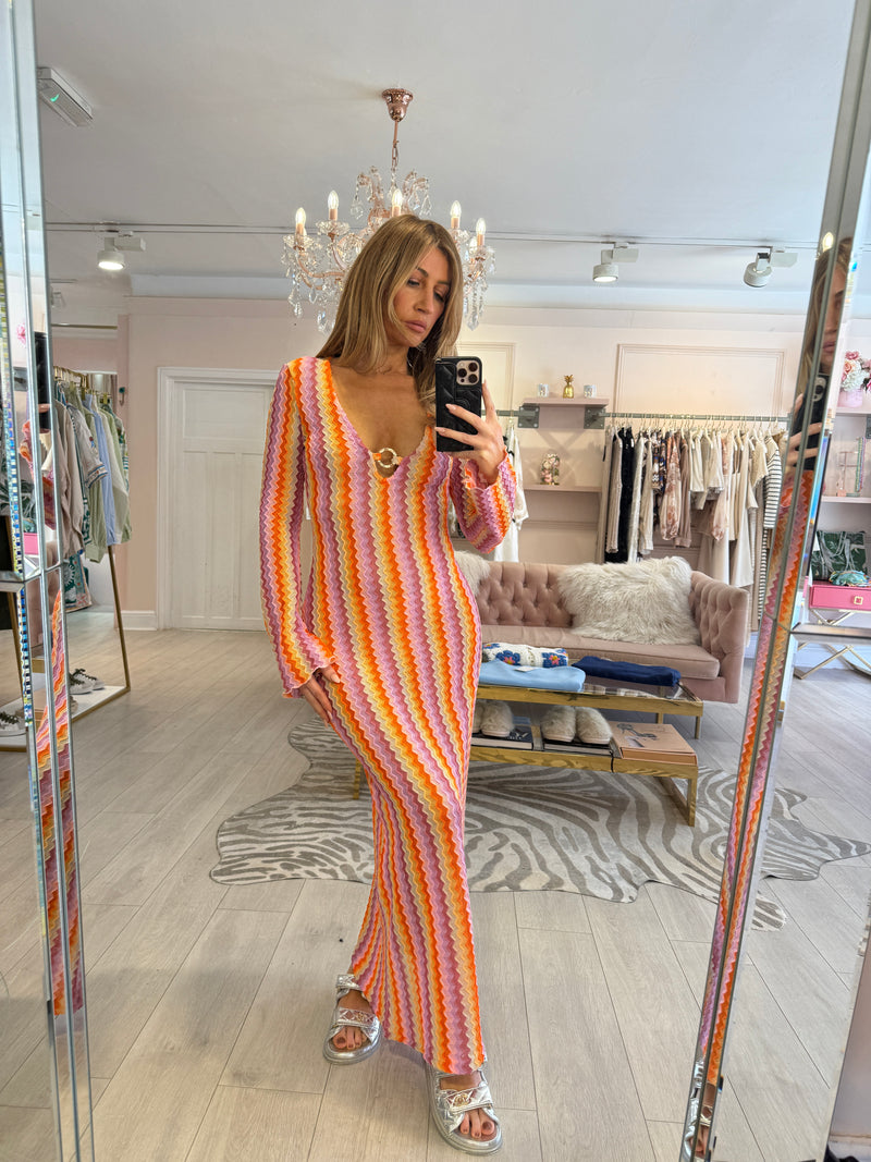 NAMMOS KAFTAN DRESS PINK