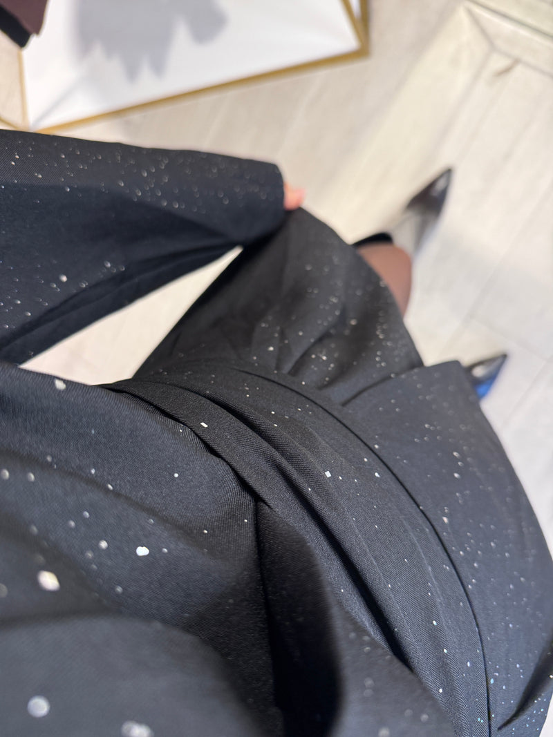 AMELIE BLAZER PLAYSUIT BLACK