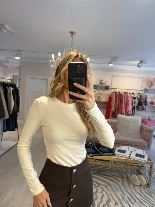 EBA BASIC LONG SLEEVE TOP CREAM