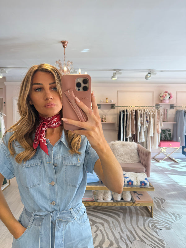 BANDANA SCARF BURGUNDY