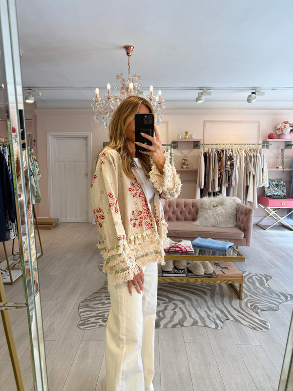 DAISY BOHO TASSLE & COIN SHACKET