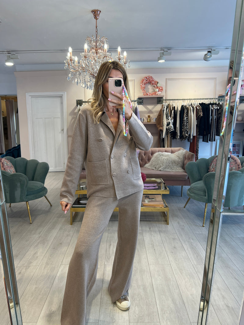 KHLOE KNIT BLAZER LOUNGESUIT