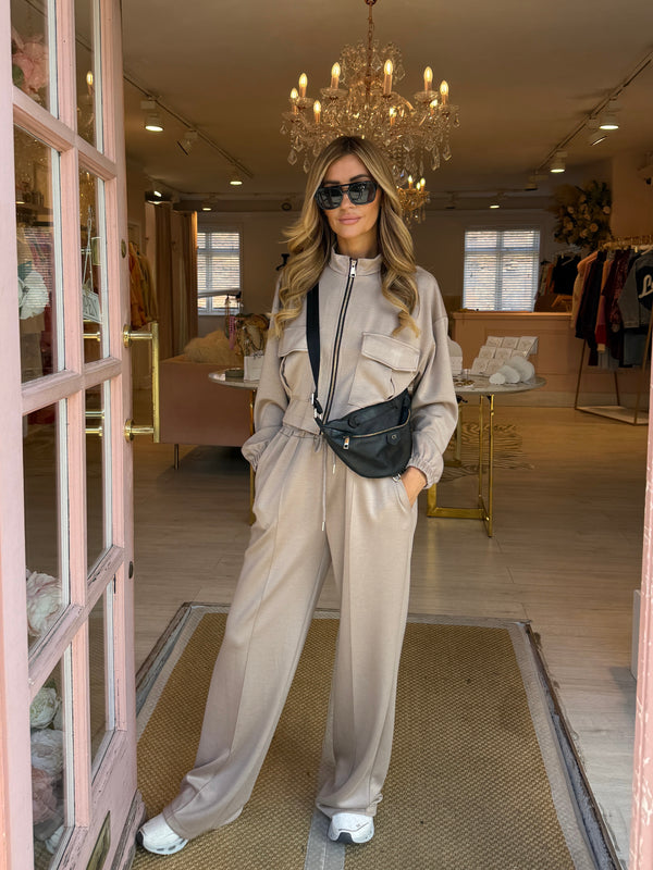 HALLIE JACKET & TRS TRACKSUIT MOCHA