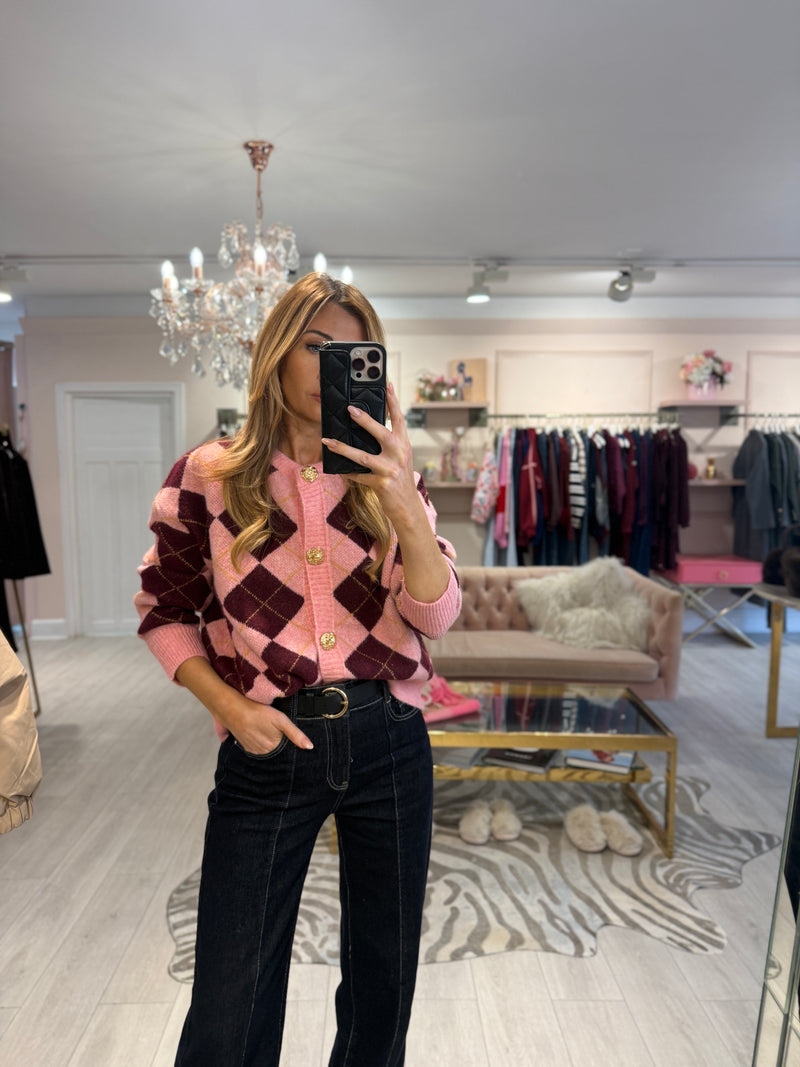 JOLIE ARGLE CARDIGAN PINK
