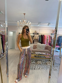AURELIA SEQUIN TROUSERS MULTI