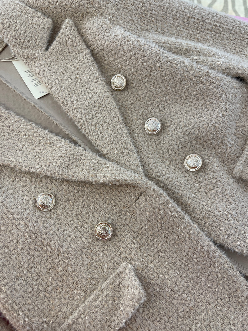ANNIKA NUDE DOUBLE BREASTED BLAZER
