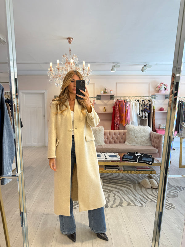 LUCIA DUSTER COAT BEIGE