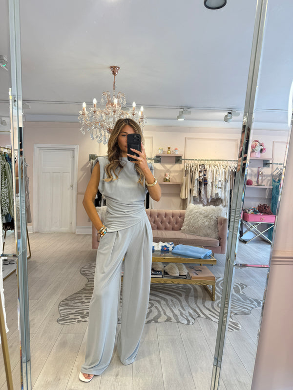 ALANA TOP & TROUSER SET GREY