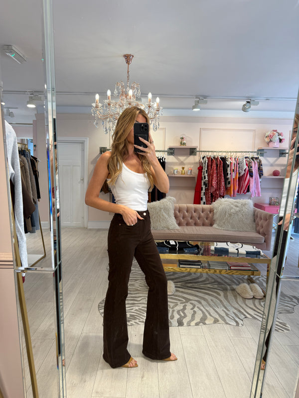 JENNA BROWN HIGH WAIST JEANS