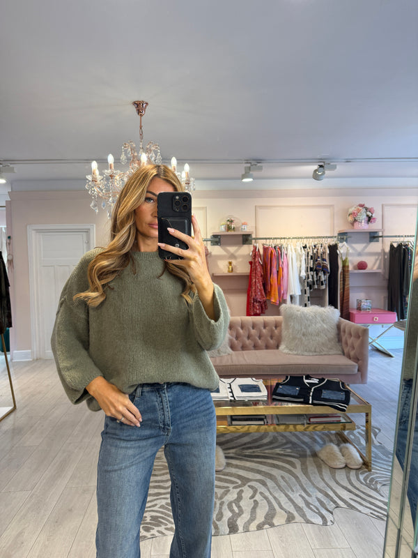 ERIN DROP SLEEVE JUMPER KHAKI