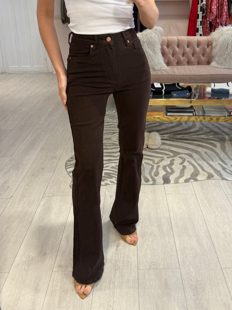 JENNA BROWN HIGH WAIST JEANS