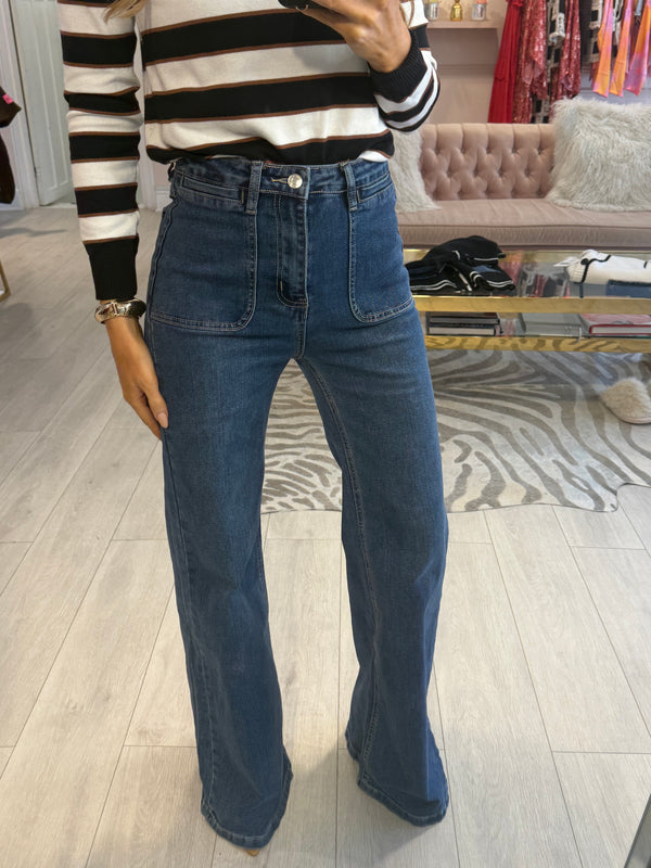 VERITY MID WASH POCKET JEANS
