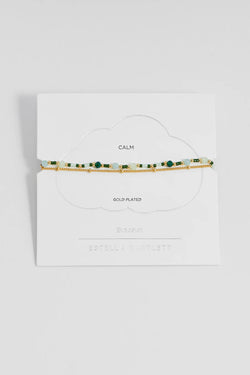 ESTELLA BARTLETT MINI GREEN DUO CHAIN BRACELET