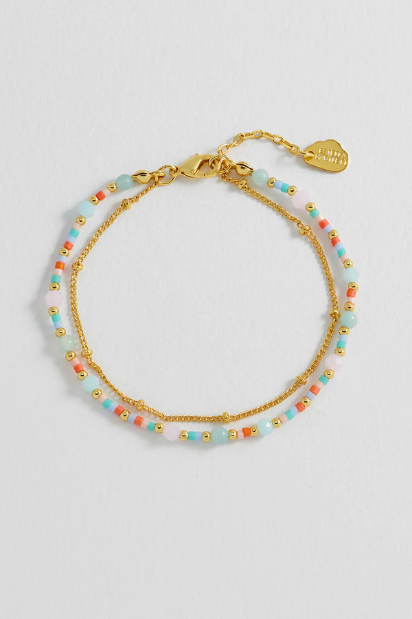 ESTELLA BARTLETT MINI MIXED DUO CHAIN BRACELET