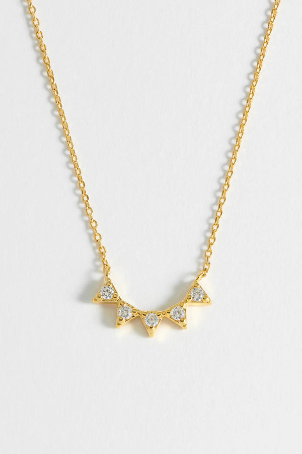 ESTELLA BARTLETT BUNTING CHAIN NECKLACE GOLD PLATED