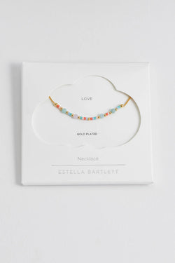 ESTELLA BARTLETT MINI MIXED BEADED CHAIN NECKLACE