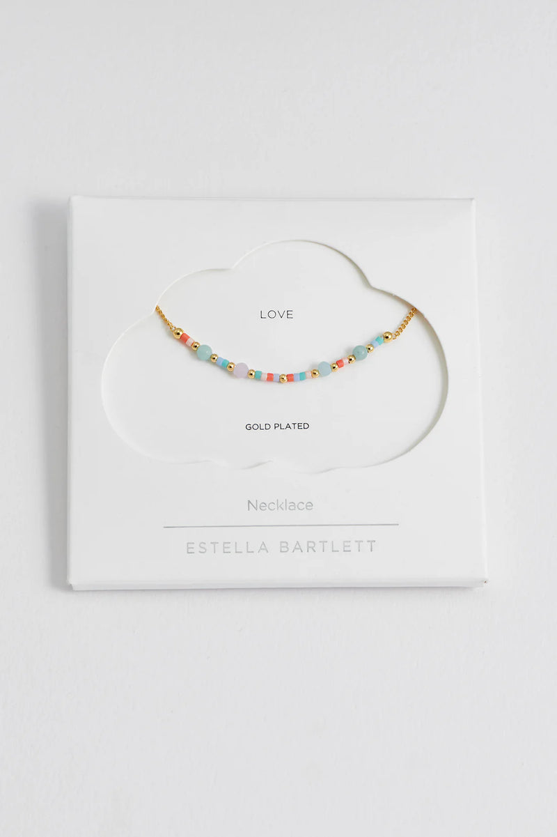 ESTELLA BARTLETT MINI MIXED BEADED CHAIN NECKLACE