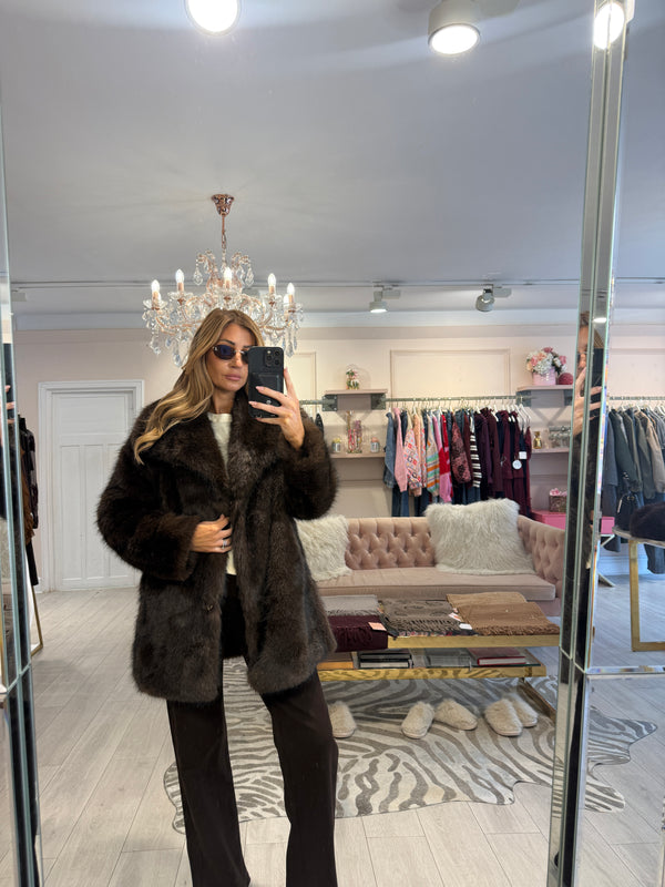 LOUISE FAUX FUR JACKET COCO