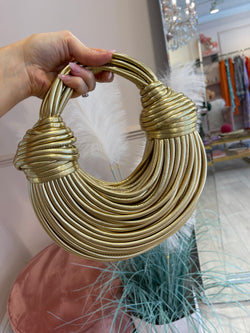 PRE ORDER METALLIC GOLD SPAGHETTI BAG