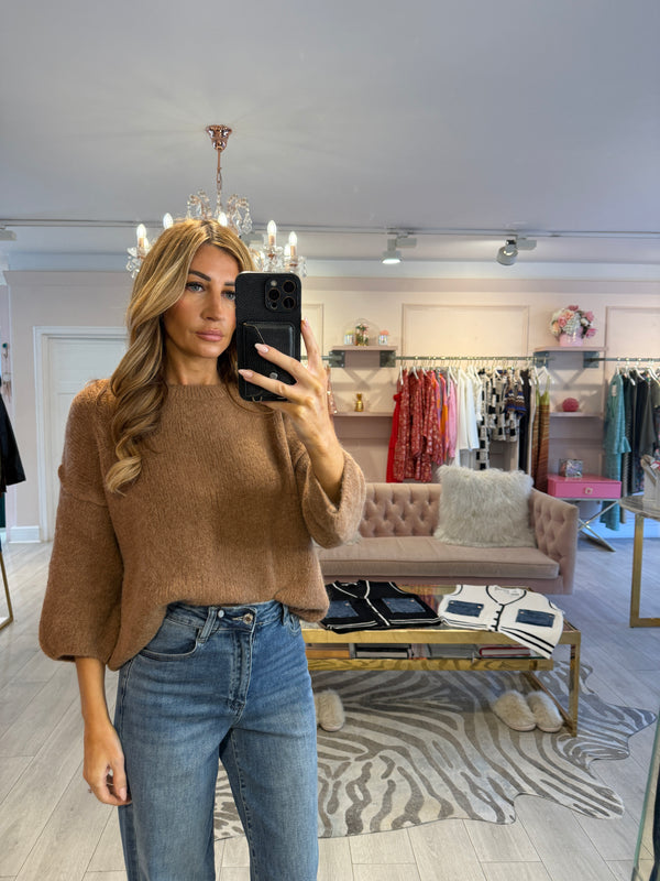 ERIN DROP SLEEVE JUMPER COCOA