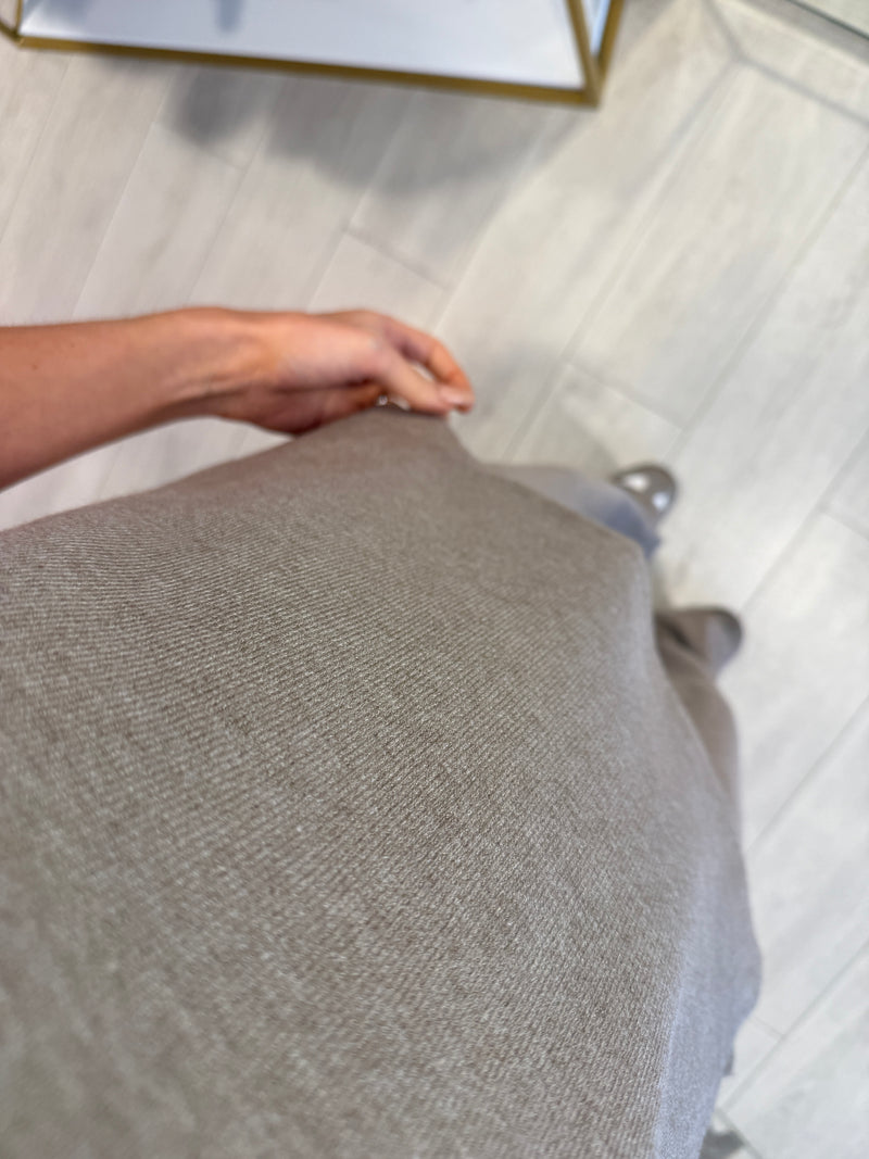 ALBA KNIT SLEEVELESS TROUSER SET TAUPE
