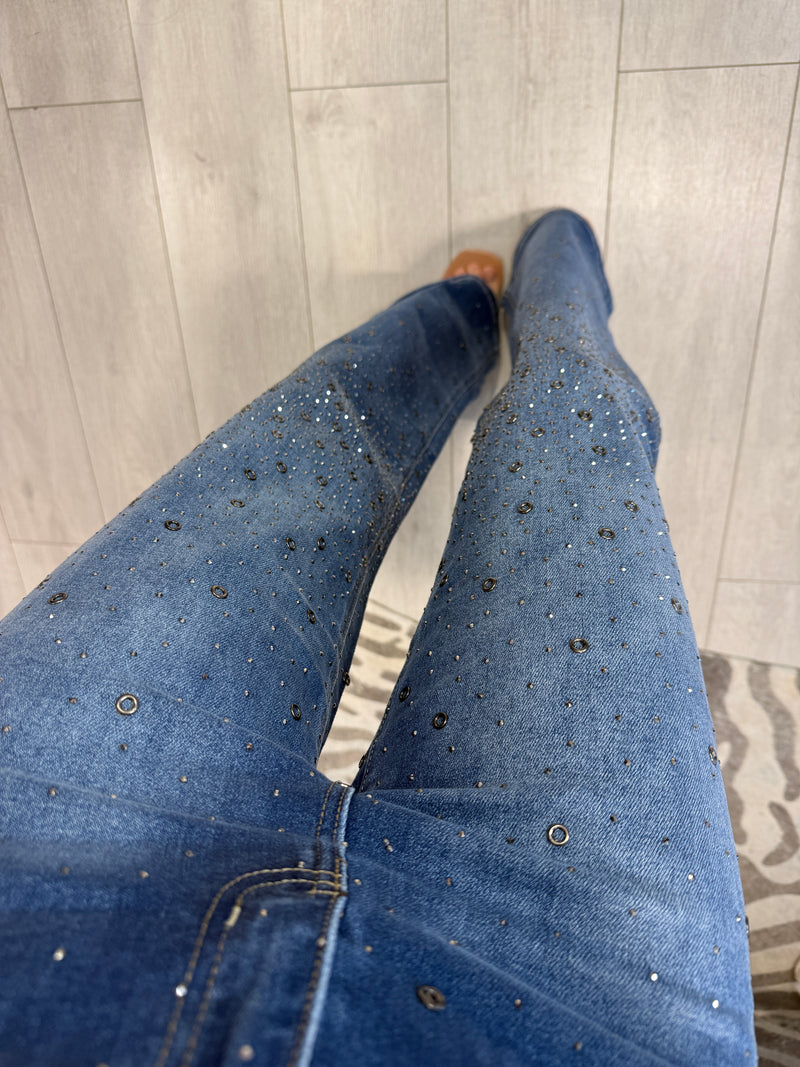 KATE DIAMANTE JEANS BLUE