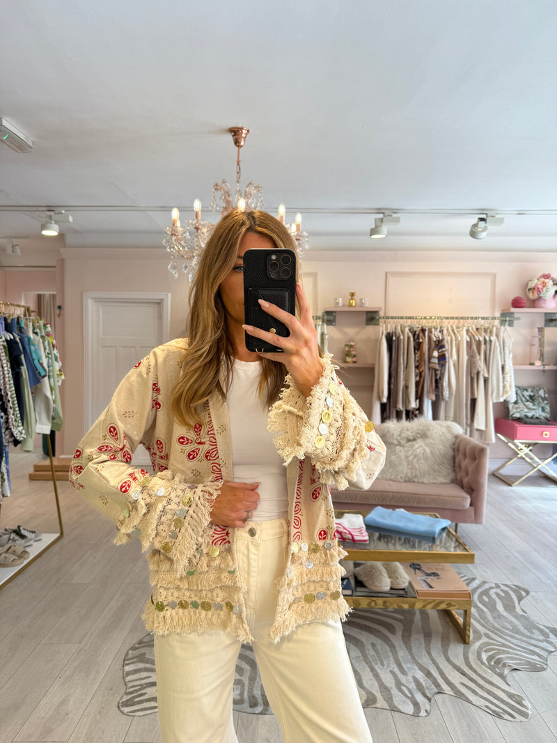 DAISY BOHO TASSLE & COIN SHACKET