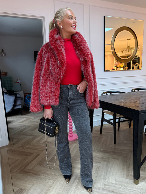 VOGUE DIAMANTE GREY WASH JEANS