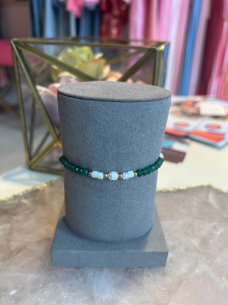 BEADED BRACELET GREEN